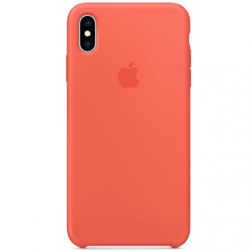 Apple Silicone Backcover voor de iPhone Xs Max - Nectarine