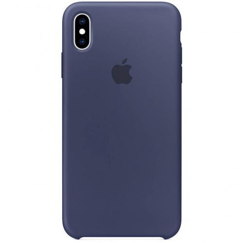 Apple Silicone Backcover voor iPhone Xs Max - Midnight Blue