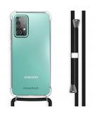 Backcover met koord voor de Samsung Galaxy A52 (5G) / A52 (4G) - Zwart