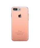 Baseus - iPhone 8 Plus Hoesje - Zachte Back Case Clear Roze