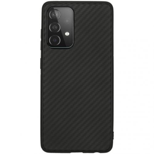 Carbon Softcase Backcover voor de Samsung Galaxy A52(s) (5G/4G) - Zwart