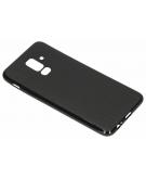 Carbon Softcase Backcover voor Samsung Galaxy A6 Plus (2018) - Zwart