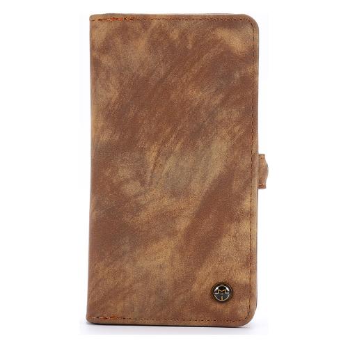 Caseme - iPhone 13 Pro Hoesje - Portemonnee met Uitneembare Case Vintage Bruin