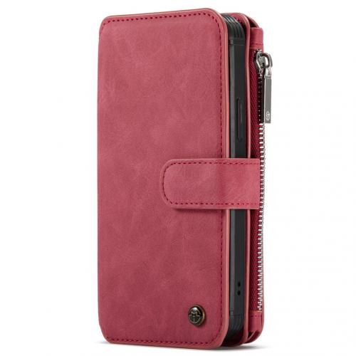 CaseMe Luxe 2 in 1 Portemonnee Booktype voor de iPhone 12 Pro Max - Rood