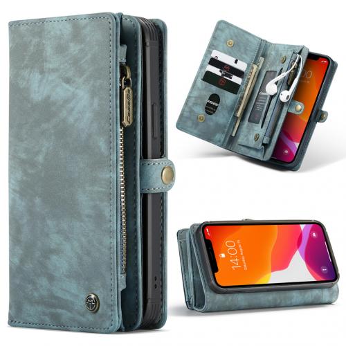CaseMe Luxe Lederen 2 in 1 Portemonnee Booktype voor de iPhone 12 Pro Max - Groen