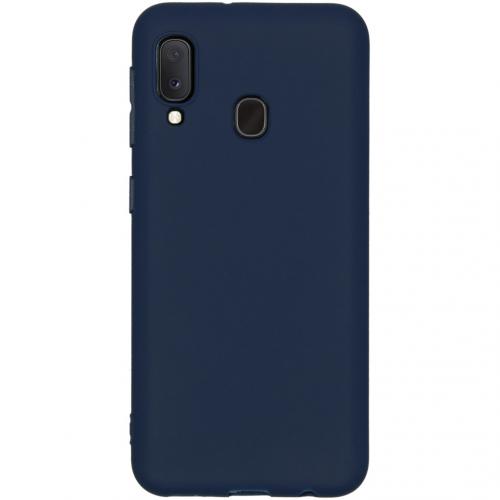 Color Backcover voor de Samsung Galaxy A20e - Donkerblauw