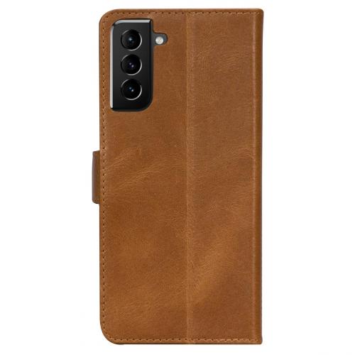 dbramante1928 Copenhagen Booktype voor de Samsung Galaxy S21 - Bruin