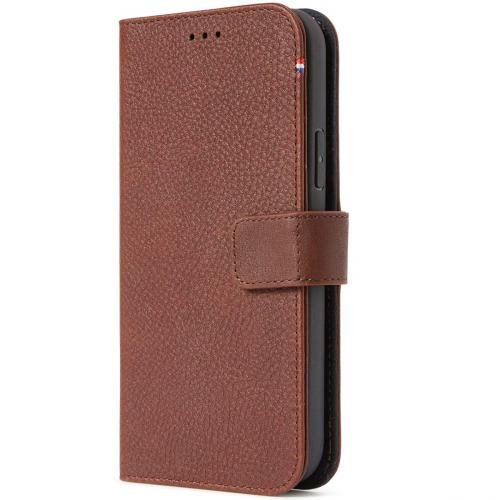 Decoded 2 in 1 Leather Detachable Wallet voor de iPhone 13 Mini - Bruin