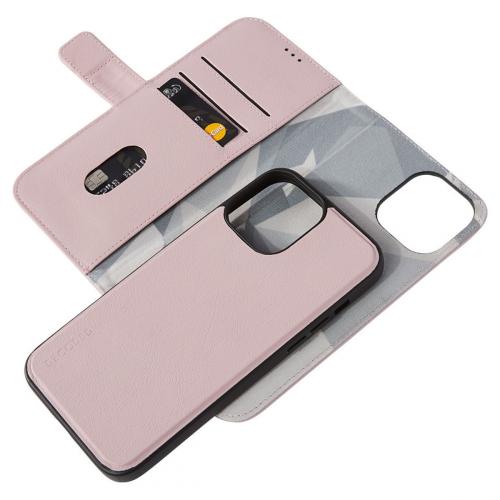 Decoded 2 in 1 Leather Detachable Wallet voor de iPhone 13 Pro Max - Roze