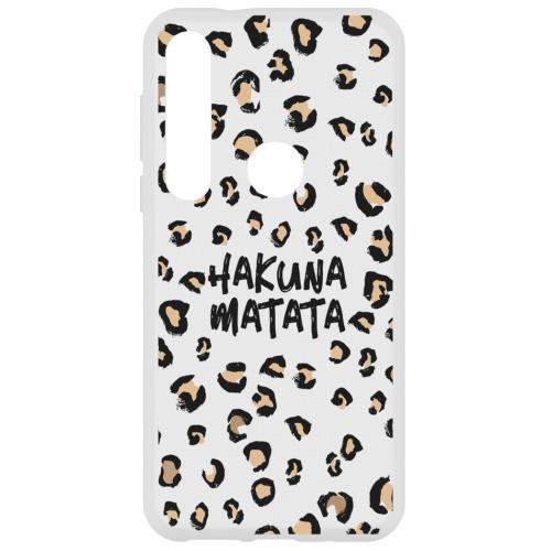 Design Backcover voor de Motorola Moto G8 Plus - Hakuna Matata