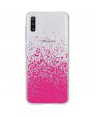 Design Backcover voor de Samsung Galaxy A70 - Splatter Pink