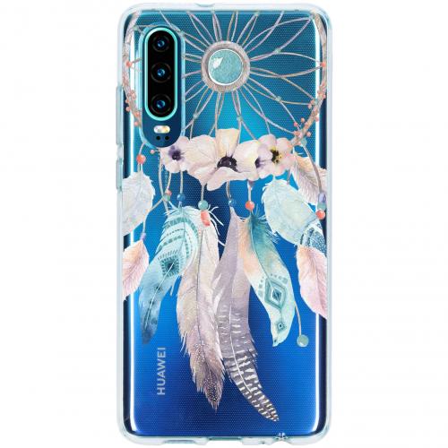 Design Backcover voor Huawei P30 - Dromenvanger Feathers