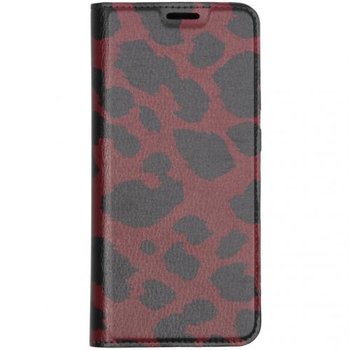 Design Softcase Booktype voor de Samsung Galaxy S20 Plus - Panter Rood