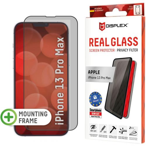 Displex Screenprotector Privacy Glass Full Cover voor de iPhone 13 Pro Max