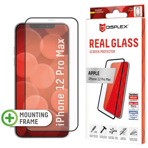 Displex Screenprotector Real Glass Full Cover voor de iPhone 12 Pro Max