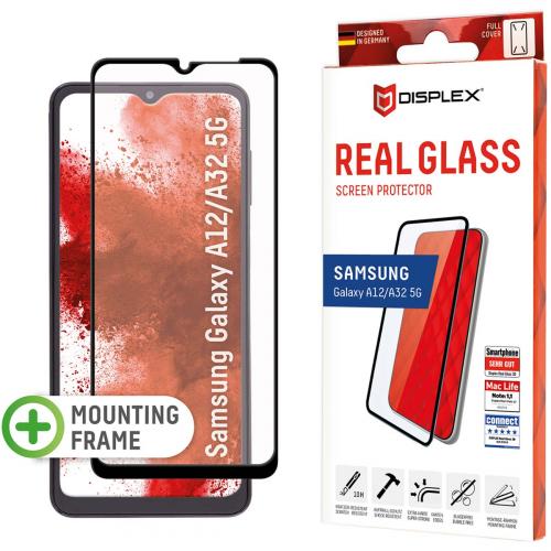 Displex Screenprotector Real Glass Full Cover voor de Samsung Galaxy A32 (5G) / A12
