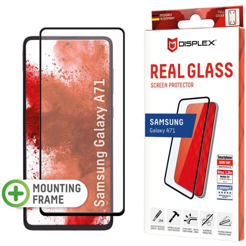 Displex Screenprotector Real Glass Full Cover voor de Samsung Galaxy A71