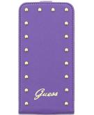 Guess Originele Studded Collection Flip Case hoesje  Paars