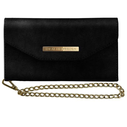 iDeal of Sweden Mayfair Clutch Velvet voor de Samsung Galaxy S10 - Zwart