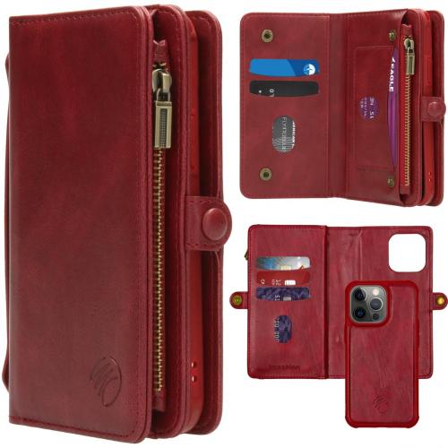 iMoshion 2-in-1 Wallet Booktype voor de iPhone 13 Pro - Rood
