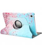 iMoshion 360° Draaibare Design Bookcase voor de Galaxy Tab A7 - Pink Blossom