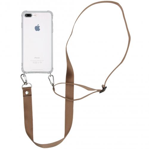 iMoshion Backcover met koord - Nylon voor de iPhone 8 Plus / 7 Plus - Beige