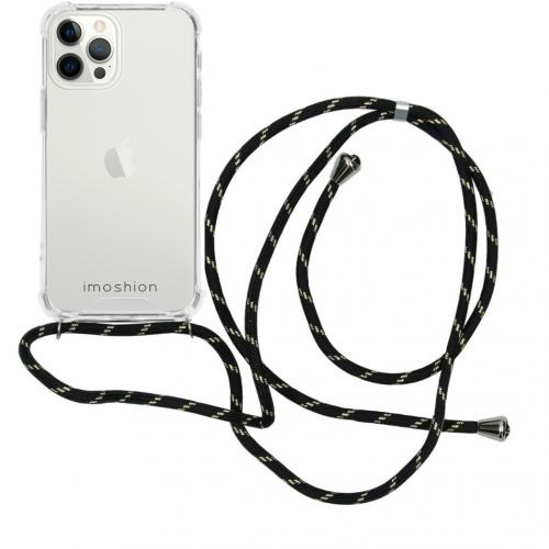 iMoshion Backcover met koord voor de iPhone 12 Pro Max - Zwart / Goud