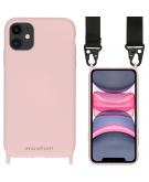 iMoshion Color Backcover met koord - Nylon Strap voor de iPhone 11 - Roze