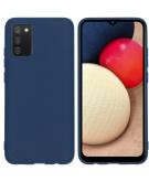 iMoshion Color Backcover voor de Samsung Galaxy A02s - Donkerblauw