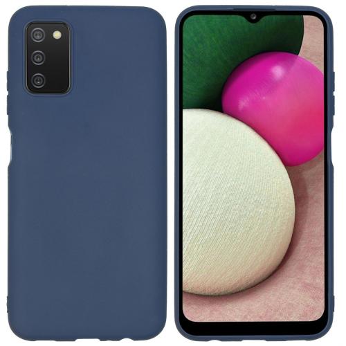 iMoshion Color Backcover voor de Samsung Galaxy A03s - Donkerblauw