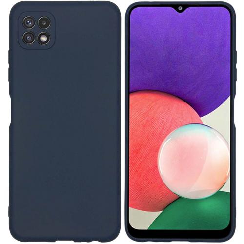 iMoshion Color Backcover voor de Samsung Galaxy A22 (5G) - Donkerblauw