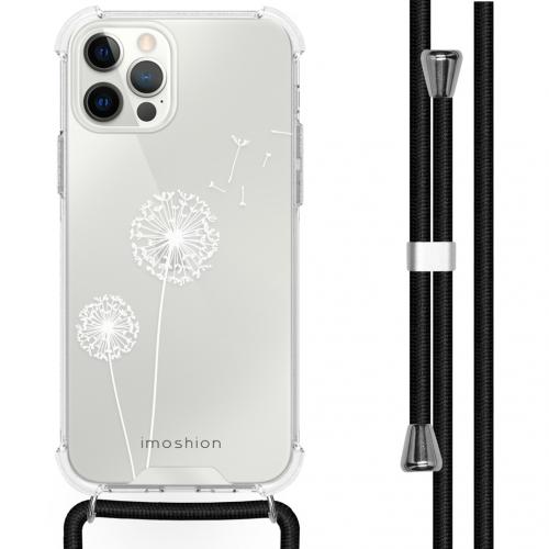 iMoshion Design hoesje met koord voor de iPhone 12 Pro Max - Paardenbloem - Wit