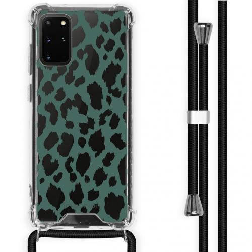 iMoshion Design hoesje met koord voor de Samsung Galaxy S20 Plus - Luipaard - Groen