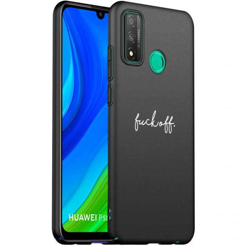 iMoshion Design hoesje voor de Huawei P Smart (2020) - Fuck Off - Zwart