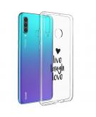 iMoshion Design hoesje voor de Huawei P30 Lite - Live Laugh Love - Zwart