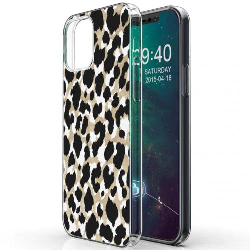 iMoshion Design hoesje voor de iPhone 12 Mini - Luipaard - Goud / Zwart