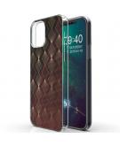 iMoshion Design hoesje voor de iPhone 12 Mini - Patroon - Rood / Goud