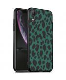 iMoshion Design hoesje voor de iPhone Xr - Luipaard - Groen / Zwart