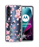 iMoshion Design hoesje voor de Motorola Moto G200 - Bloem - Roze