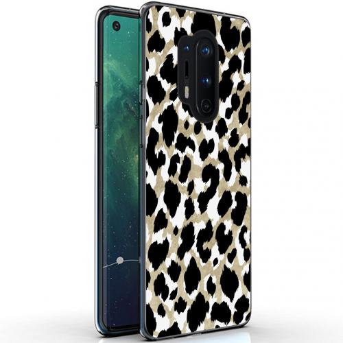 iMoshion Design hoesje voor de OnePlus 8 Pro - Luipaard - Goud / Zwart