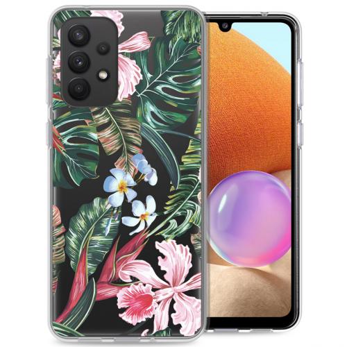 iMoshion Design hoesje voor de Samsung Galaxy A33 - Jungle - Groen / Roze