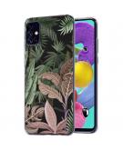 iMoshion Design hoesje voor de Samsung Galaxy A51 - Jungle - Groen / Roze
