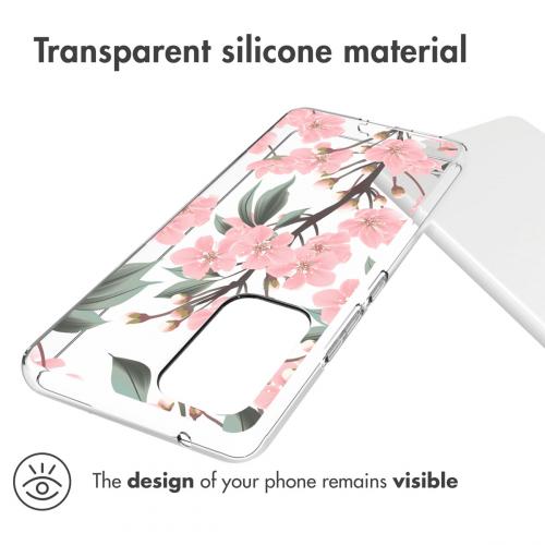 iMoshion Design hoesje voor de Samsung Galaxy A53 - Bloem - Roze / Groen
