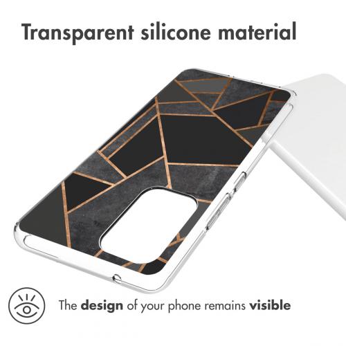 iMoshion Design hoesje voor de Samsung Galaxy A53 - Grafisch Koper - Zwart / Goud