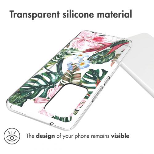iMoshion Design hoesje voor de Samsung Galaxy A53 - Jungle - Groen / Roze