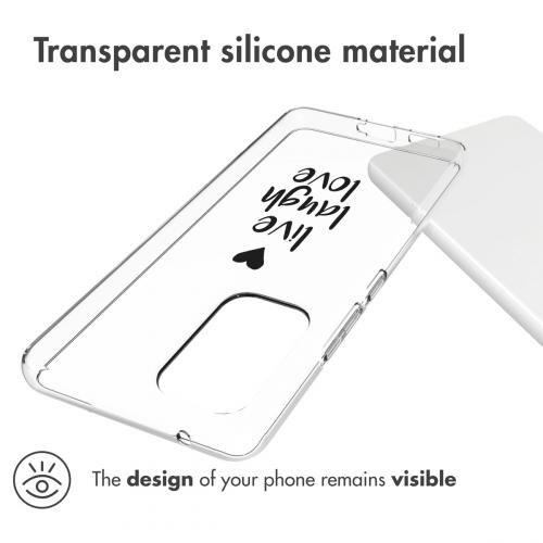 iMoshion Design hoesje voor de Samsung Galaxy A53 - Live Laugh Love - Zwart