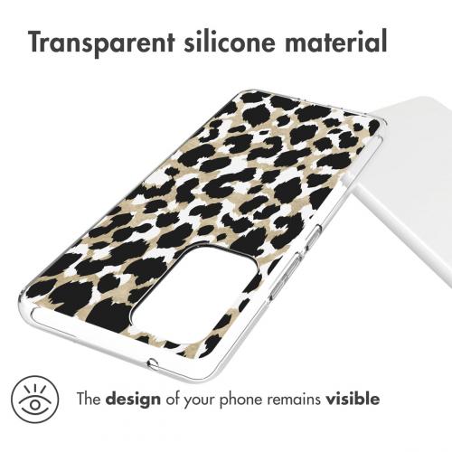 iMoshion Design hoesje voor de Samsung Galaxy A53 - Luipaard - Goud / Zwart