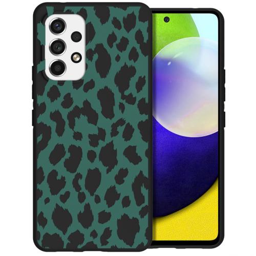 iMoshion Design hoesje voor de Samsung Galaxy A53 - Luipaard - Groen / Zwart