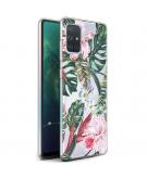 iMoshion Design hoesje voor de Samsung Galaxy A71 - Jungle - Groen / Roze