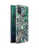 iMoshion Design hoesje voor de Samsung Galaxy A71 - Jungle - Wit / Zwart / Groen